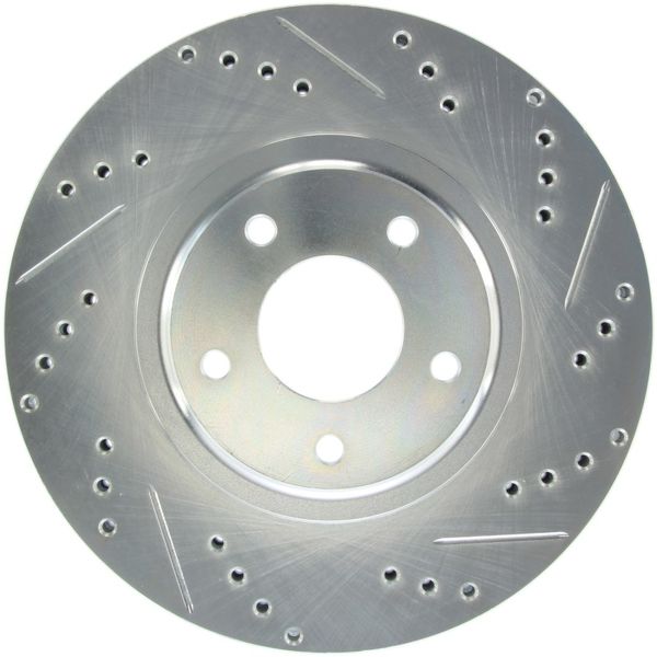 【USA在庫あり】 StopTech Select Sport Select Sport ニッサン スリット、ドリルド 左フロント ローター sto227.42080L JP店