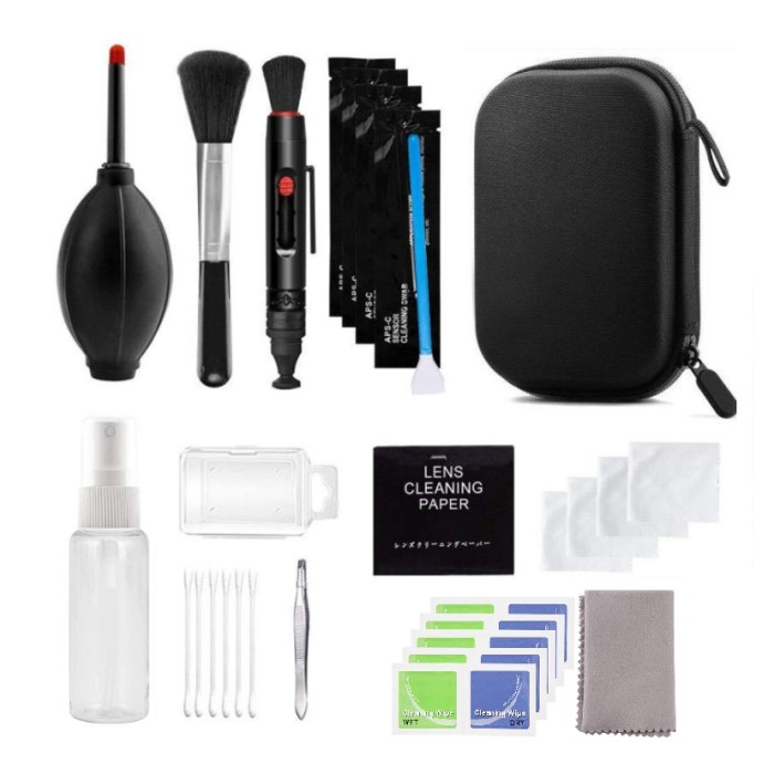 【楽天市場】ケース付き カメラ クリーニングキット 11点セット レンズクリーナー 清掃 ブラシ クロス ブロワー スプレーボトル 汚れ メンテナンス[定形外郵便、送料無料、代引不可