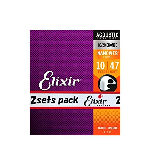 2020最新型 高品質 エリクサー(Elixir)アコースティックギター弦2