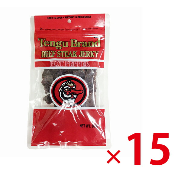 爆安プライス 楽天市場 送料無料 テング ビーフジャーキー ホット 100g 15袋セット おつまみ 天狗 大容量 ひろしまグルメショップ 春夏新色 Lexusoman Com