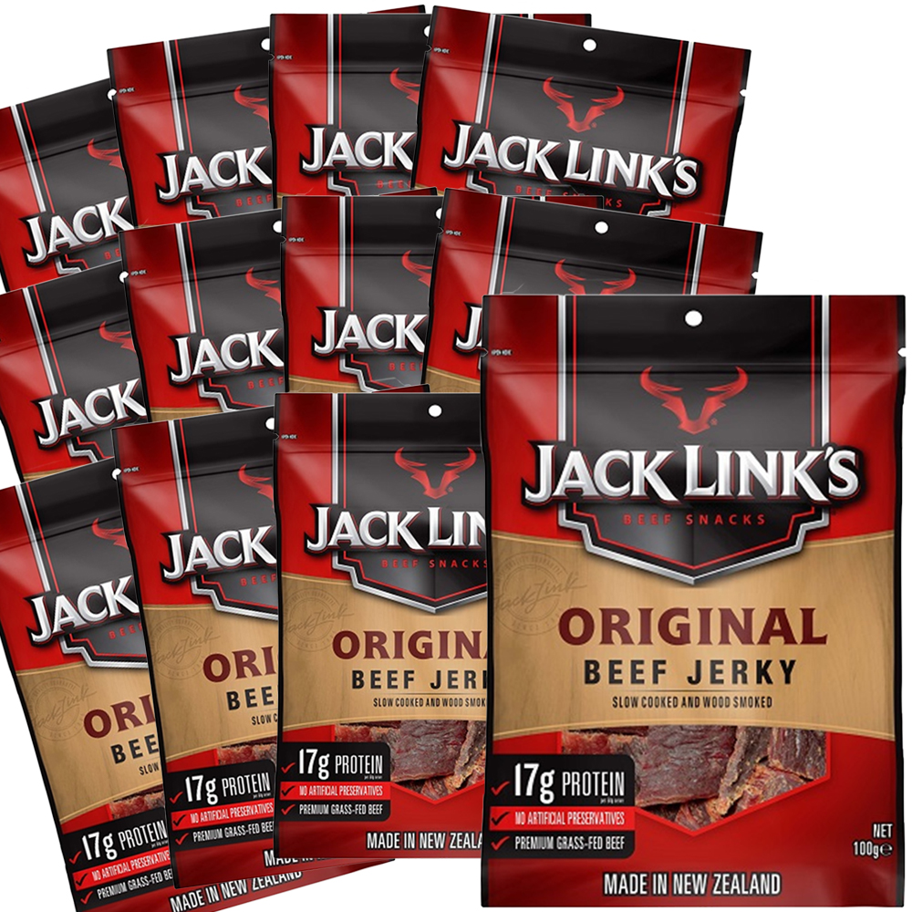 ジャックリンクス ビーフジャーキー 12袋セット 100g×12 送料無料 安いそれに目立つ オリジナル ブランドのギフト USAジャーキー おつまみ