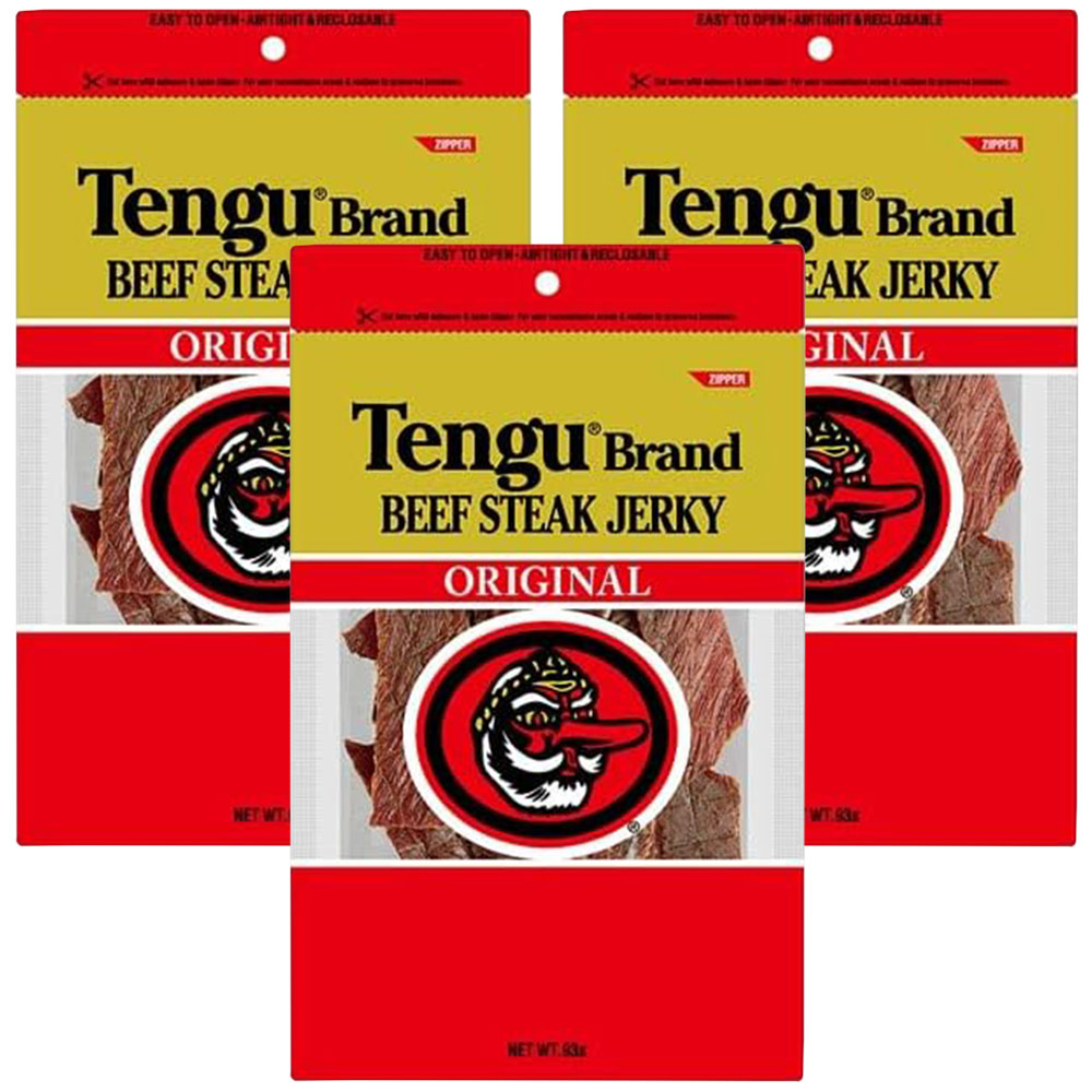 楽天市場】送料無料 テング ビーフジャーキー 薄切り 93g×3袋
