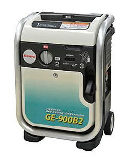 Denyo デンヨー ポータブルガスエンジン発電機 GE-900B2 〈カセットボンベタイプ〉取り寄せ品