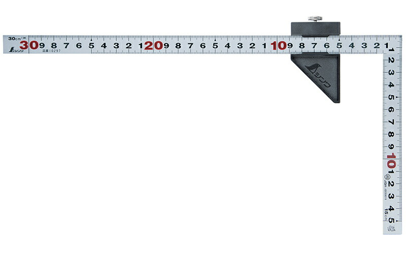 シンワ測定 曲尺平ピタ シルバー 30cm 表裏同目 ストッパー付 JIS 12438 世界的に有名な