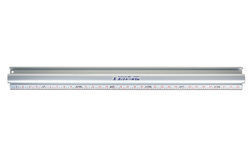 シンワ測定　アルミカッター定規 カットレール 1m 併用目盛 65077