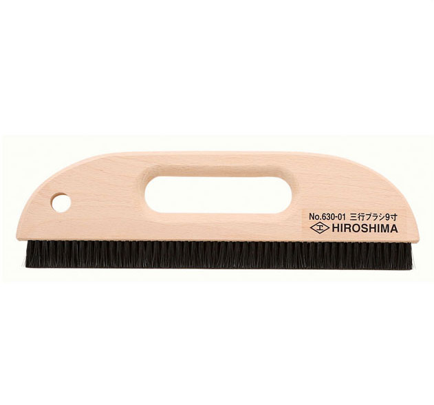 楽天市場】広島工具 三行ブラシ 穴あき 12寸 : 広島工具