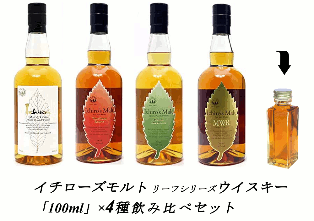 楽天市場】【量り売り】【送料無料（一部地域除く）】イチローズモルト リーフシリーズ 各30ml or 100ml 4種 おすすめ 飲み比べセット  詰め替え 量り売り お試し【あす楽】【 アイラ ウィスキー お酒 洋酒 自宅用 ご自宅用 家庭用 酒 ホームパーティ 宅飲み 家飲み バー ...