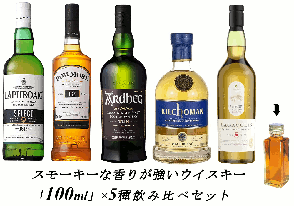 注目の福袋！ 量り売り 送料無料 一部地域除く スモーキーな スコッチウイスキー 各100ml 5種 おすすめ 飲み比べセット 詰め替え お試しです  あす楽 アイラ ウィスキー お酒 洋酒 自宅用 ご自宅用 家庭用 酒 ホームパーティ 宅飲み 家飲み バー気分  whitesforracialequity.org