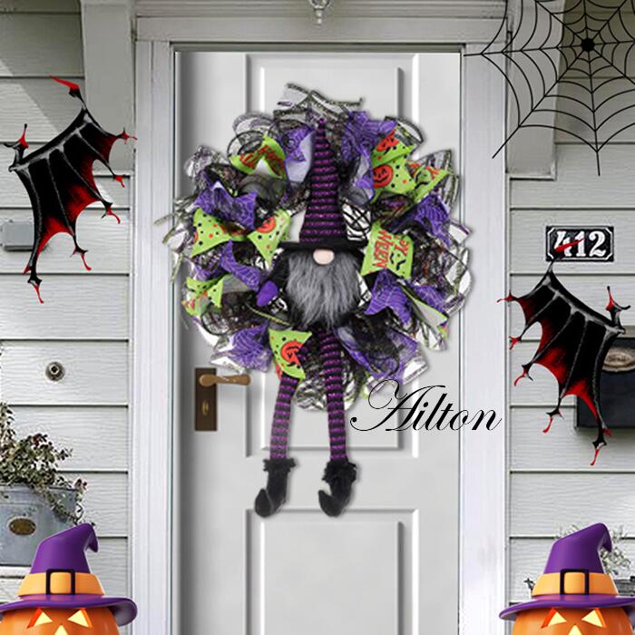 楽天市場】ハロウィンリース リース 幽霊 鬼 ゴースト お化け屋 玄関