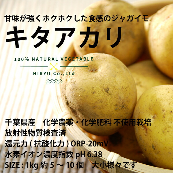 特価ブランド ジャガイモ キタアカリ 1kg 化学農薬不使用 化学肥料不使用 千葉県産 qdtek.vn