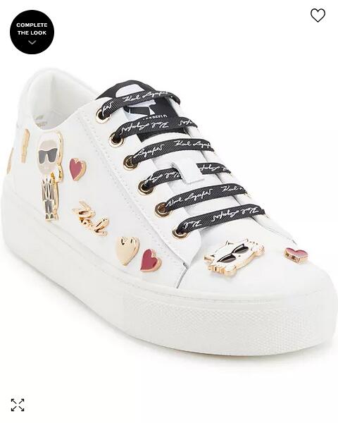 Tenis Karl Lagerfeld Cate Pins - Lace Up Nuevos Originales | Meses Sin