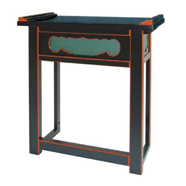 ◆仏壇経机　仏壇　黒塗　金具打ち経机◆幅　60㎝・高さ30㎝・奥行20㎝　概算 ◇仏壇経机 仏壇 黒塗 金具打ち経机◇幅 60㎝・高さ30