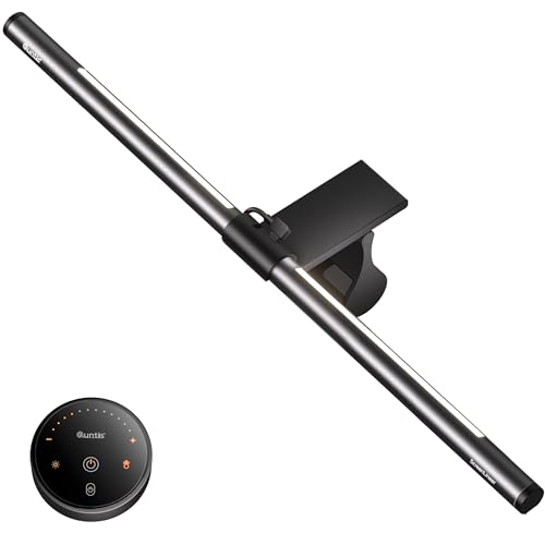 Quntis モニターライト USBライト 51cm バックライト 無線リモコン搭載 4種類の色温度 無段階調光 非対称な配光 間接照明モード モニター掛け式 Glow Plus