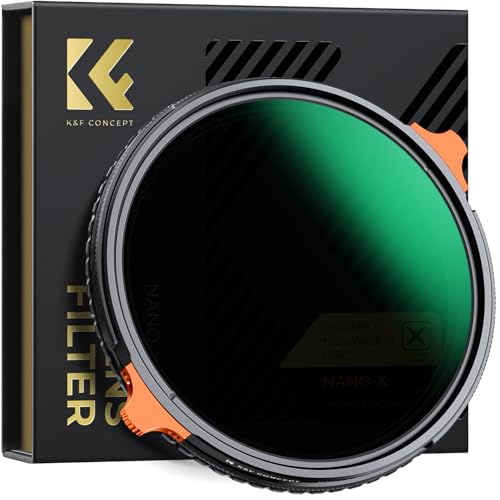 K&F Concept 77mm 可変NDフィルター ND4-64&CPLフィルター 2in1 一枚二役 多機能フィルター 両面28層ナノコーティング 防水撥油キズ防止 偏光 メーカー直営店 11,693円