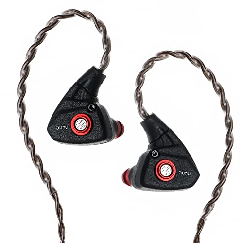 HiFiGo DUNU Titan S インイヤーモニター、11mm ダイナミックドライバー HiFi IEMs イヤフォン パワフルサウンド付き (Black)｜Historia　店 9,465円