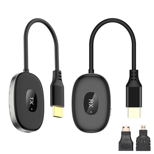 2024年真似形無線電話 HDMI 送受信機 書き割り 小型 30M伝える 1080P/5Ghz相応う 低引き延ばし WIFIも備え付けるも不必要 TV/マイコン/Mac/Laptop/Window/写真機/監督すること写真機など相応う 納めるに助けになる