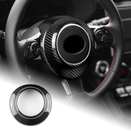 AIRSPEED トヨタ 86 GR86 ZN8 ZN6 スバル BRZ ZD8 ZC6 2017-2025 専用 アクセサリー 内装 カスタム パーツ カーボンファイバー カーエンジンスタートストップボタンリングカバー ガーニッシュ カッコいい ドレスアップ 汚れ防止 両面テープ付き