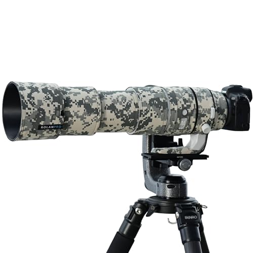 ROLANPRO レンズカバー | 適用Canon RF 200-800mm F6.3-9 IS USM対応 | 望遠レンズ用カモフラージュコート | 三層構造保護 | 色番号：枯草迷彩（MY-649）