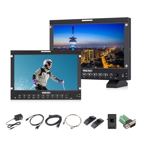 SEETEC P133 PRO 13.3インチ1000nit高輝度ブロードキャストモニター3D LUT、HDR、波形1920x1080フルHD放送用モニター3G-SDI/HDMI2.0入出力