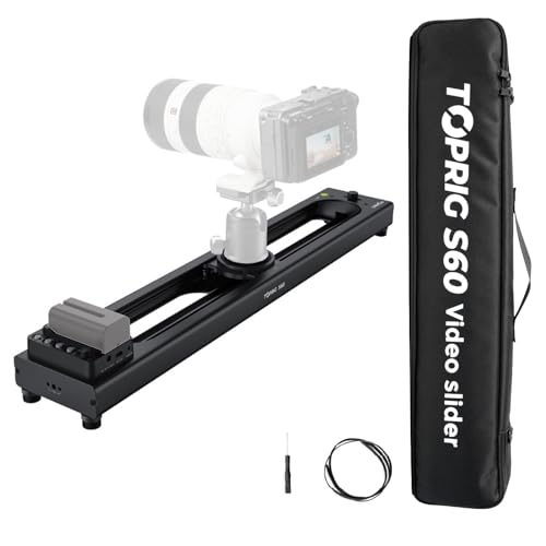 Accsoon Toprig S60 電動カメラスライダー 60cmカメラレール APP/手動の2種類の制御方式 120°パノラマ 垂直最大荷重2.5 kg 水平最大荷重4kg