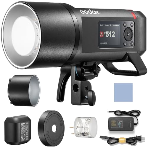 Godox AD600Pro II モノブロックストロボ 600Ws お引き回し電話番号GN87 1/8000s HSS 0.01-0.09s 40W バイカラーモデリングライト