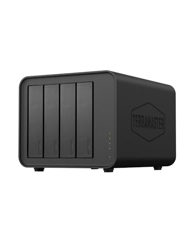 TERRAMASTER テラマスター F4 212 4ベイNAS クアッドコア RAM DDR4 2G 個人用プライベートクラウドネットワークアタッチトストレージ簡単セットアップガイド付 メーカー直営店 HDD付属なし