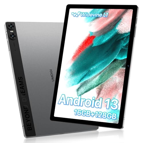 UMIDIGI A13 Tab タブレット 16GB+128GB+1TB TF拡張 10.51インチ 1920*1200 FHD WideVineL1 8コアCPU 7500mAh 18W Type-C充電 13MP+8MPカメラ IPSスクリーン クアッドスピーカー 2.4G+5G WIFI 4G-LTE SIMフリー 顔認証 GPS 無線投影