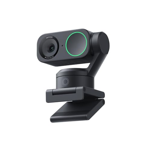 Insta360 Link 2 - Windows/Mac 用 PTZ 4K webカメラ、1/2 in 検知器、人工知能学 トラッキング、HDR、人工知能学 ノイズキャンセリング マイクロホン、意思表示取りまわし、配送、映像媒体電話を掛ける、取り組み、Zoom、Teams、Twitch などでのやり方に適したwebカメラ