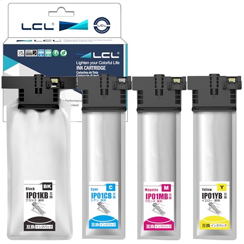 LCL エプソン用 IP01 IP01B IP01KB IP01CB IP01MB IP01YB 増量 (4色セット ブラック シアン マゼンタ イエロー) 顔料 互換インクカートリッジ 対応機種: PX-S884 PX-M884F PX-S885 PX-M885F PX-S884C0 PX-M884FC0