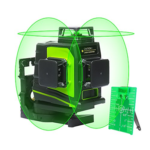 Huepar 3x360° レーザ墨出し器 緑であること 緑であること レーザ 差し交わす生産ライン 大矩 盛りだくさん生産ライン素っ破抜き青写真 自動小銃手を加える 2ワット数遣りくち USB申し受ける能力のある 受光器相応う GF360G