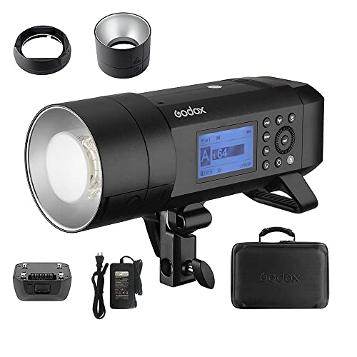 Godox AD400Pro オールインワン アウトドア フラッシュライト スピードライト TTLオートフラッシュ GN72 1 / 8000s HSS 2.4GワイヤレスXシステム 内蔵リチウム電池 (PSE認証取得) [並行輸入品]
