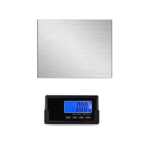 Disenkelubo 隔測式デジタル台はかり ワイヤレス伝送秤 デジタル 最大150kg計量 0.05kg単位 LED時間表示付き (150kg) 電子秤 デジタルはかり