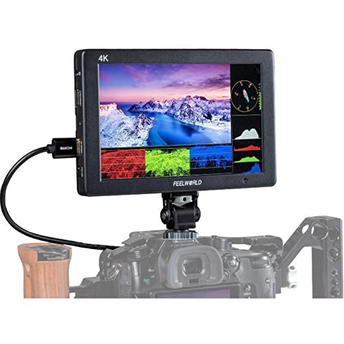 FEELWORLD T7 PLUS 7インチ 4K HDMI入出力 3D LUT 写真・動画モニター IPS フルHD 1920x1200 メタルアルミケースデザイン 波形ヒストグラム ベクトル ミラーピークフォーカス 偽色 ライブモニター ポータブルモニター|Historia 店