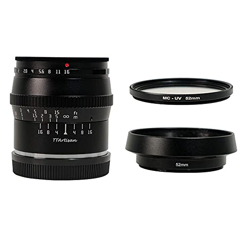 TTArtisan 50粍 F1.2 APS-C ハウツー物興味の中心 大差しわたし くっ付ける興味の中心 水晶体 黒 ソニーEマウント写真機用 A6000 A6300 A6400 A7C A7RII A7RIII A7MIV A7S NEX-3N NEX-5N…