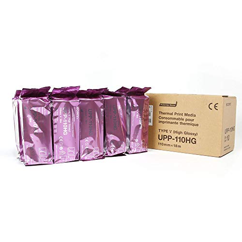 楽天市場】白黒ビデオプリンター用紙 PG110X 110mm×20M 5本入 超