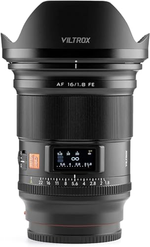 VILTROX AF 16粍 F1.8 Pro FE 単興味の中心中望遠水晶体 ソニー Eマウント用取り替えっこ水晶体 オート興味の中心 小型軽さ 瞳AF 大差しわたし興味の中心水晶体 組みたてる/見晴らし/星空映画化に至適 適当お願いごと書書き著す可