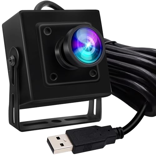 ELP ウェブカメラ 1300万画素 USB ミニカメラ 広角 100度歪みのないレンズレス Webカメラ 2880P 超小型 Webカメラ Sony IMX214 イメージセンサー/サポートUVC/プラグアンドプレフリードライバー/動画配信 家庭 会議 ゲーム実況 授業カメラ