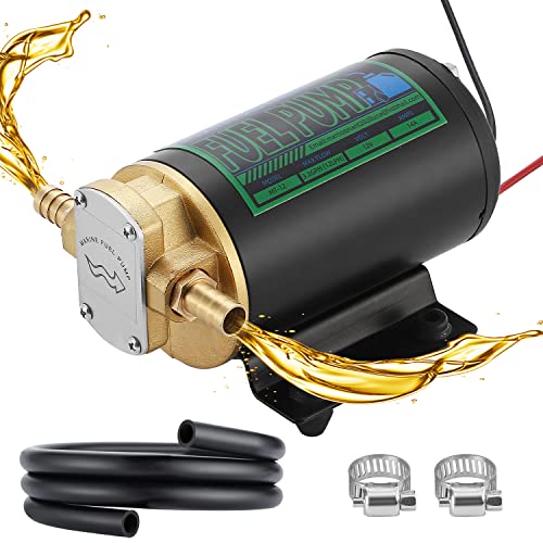 Mxmoonant オイルポンプ 電動 12V 12L/min 小型 オイル交換 ディーゼル エンジンオイル 潤滑油 ケロシン 船 ヨット トラック 重機 ドラム缶 オイルチェンジャー ギアポンプ｜Historia　店