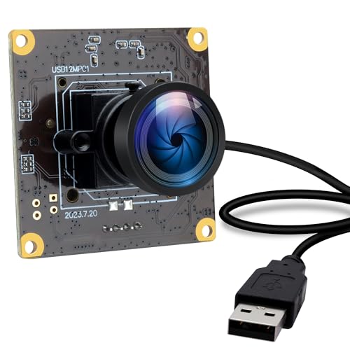 ELP 120fps USB カメラモジュール 12MP 高速 Golf Swing USB カメラ 4K 広角 USB カメラ 110 度歪みなしレンズ 産業用セキュリティカメラ Windows Linux Mac OS Jetson Nano 用プラグアンドプレイ