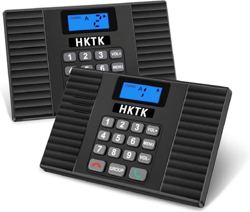 HKTK ワイヤレスハンズフリー室内インターカム、無線電話インターコム、ワイヤレスインドアインターカム、全二重電話を掛ける役立つこと付き添い人、烏合の衆電話を掛ける役立つこと付き添い人、自動小銃返事をする役立つこと。身寄りでも御勤めでも当て嵌める、最大限度１８台まで取りひろげる能力のある、電話を掛ける不一致最大限度200m（2台書き割り）
