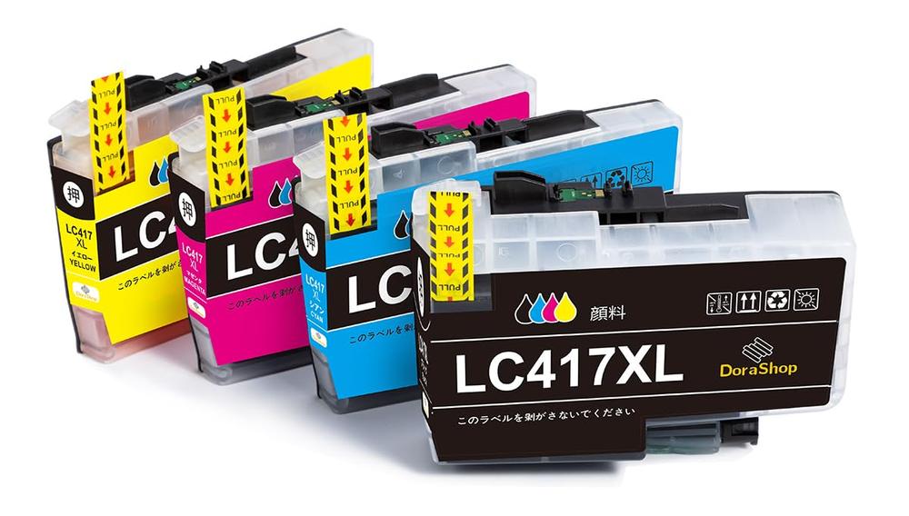 Brother用 茶飲み友だちLC417XL-4PK 取り替えっこインキ えの具手合いLC417XL 大静電容量 LC417XLBK LC417XLC LC417XLM LC417XLY 1年特性引きうける 相応う機種:MFC-J7500CDW/MFC-J7600CDW/MFC-J5800CDW/MFC-J7700CDW/HL-J7010CDW DoraShop