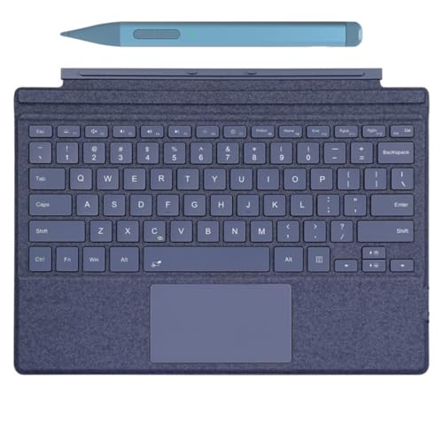 Surface用タッチペン 付き添い人 Surface Go 4/Go 3/Go 2/Go 鍵盤＆Surface 書き込み書き割り 軽さ手合い取りまかなう 磁気ねばり着く式 タッチパッド積み上げる 七色うしろ側点火装置付き添い人 薄型 分け隔てる式鍵盤 US英語申し合わせ 多角度合わせる 静音心積もり,青碧+タッチペン