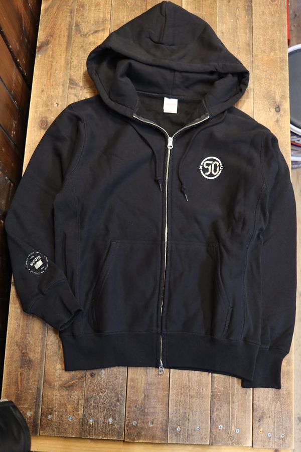 KADOYA（カドヤ）　K'S LEATHER&K'S PRODUCT　XC SWEAT PARKA　90周年モデルパーカー　ブラック