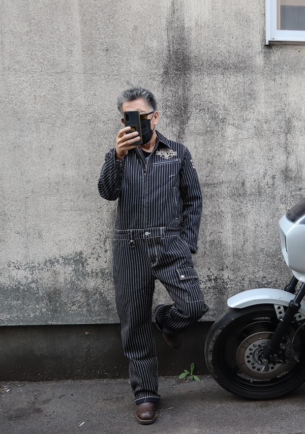 vanson ヒッコリーワークパンツ　サイズ30 VANSON バンソン ワークパンツ ヒッコリー デニム NVBL-404