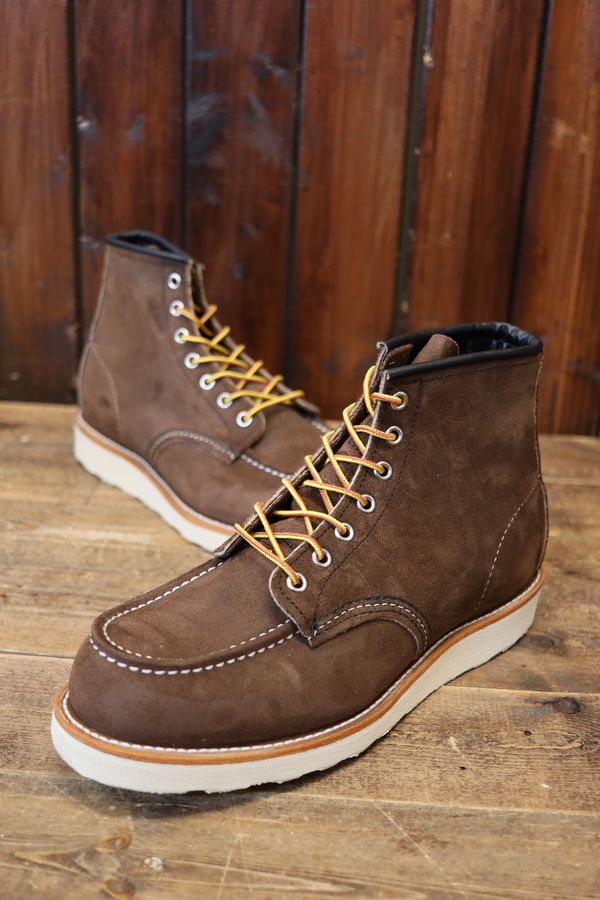 【RED WING】レッドウィング　8836 6" CLASSIC MOC　 6インチ クラシックモック　チョコレート「ミュールスキナー」ラフアウト｜History　ヒストリー店