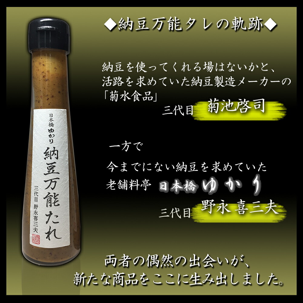 ギフト 納豆 ノンストップ 秘伝のタレ 納豆万能たれ 納豆菌 万能調味料 1本 食彩の王国 菊水食品 贈り物 贈答品 高級納豆 贈答 納豆キナーゼ  調味料