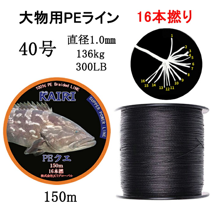 【楽天市場】PEライン 70号 クエ モロコ アラ 大物 16本撚り 150m PE ライン 磯 ハンター 釣具 糸 船釣り 磯釣り :  Hitaste Japan