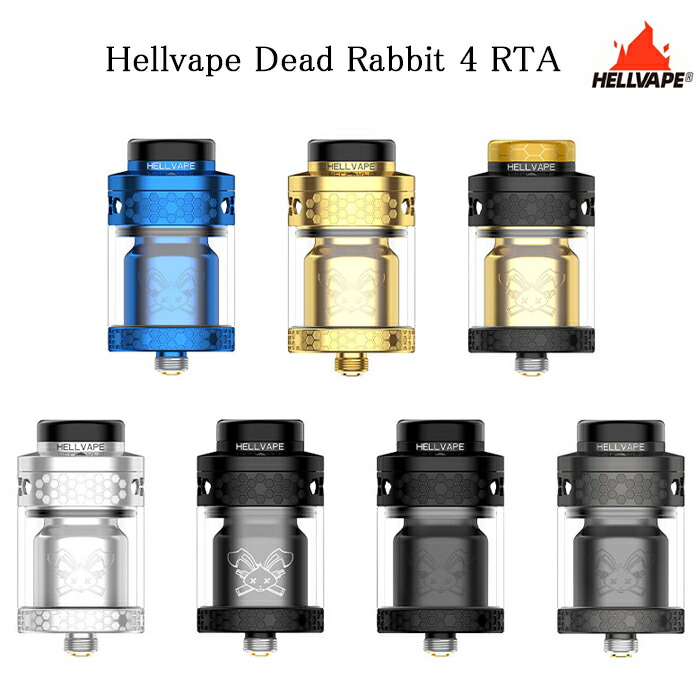 Hellvape Dead Rabbit4 RTA Tank Atomizer ヘルべイプ デッドラビット リビルダブル アトマイザー 26mm 電子タバコ VAPE