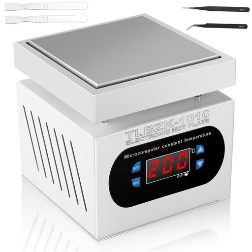 TLBZK350W100Vのはんだ付けする場所のホットプレート、LEDのマイクロコンピューターの電気予熱再修理ステーションのヒーターの実験室(100X100mm)