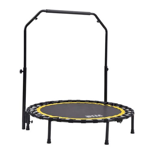 オーエスジェイ(OSJ) 補助手すり付き トランポリン 耐荷重110kg 102cm ゴム ダイエット器具 健康器具 折りたたみ おもちゃ エクササイズ フィットネス 室内運動 あそび 家庭用 子供用 大人用 …|HiT Creations